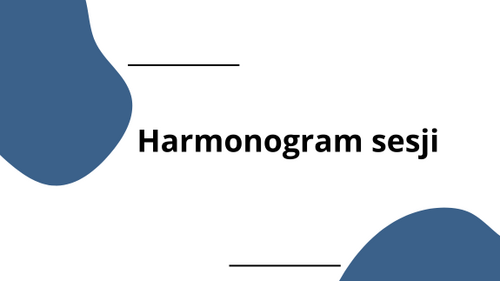 Sesja egzaminacyjna zima 2025/2026