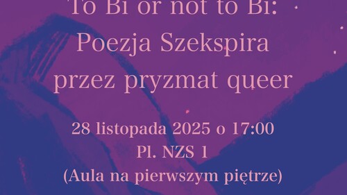 Zaproszenie na wieczór z sonetami Szekspira