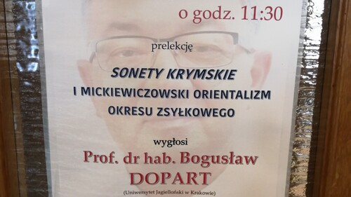 „Prelekcje Mistrzów”: Wykład prof. dr. hab. Bogusława Doparta na Wydziale Filologicznym UwB - relacja