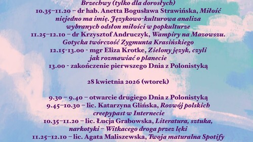 Dni z Polonistyką (27-28 kwietnia 2026)