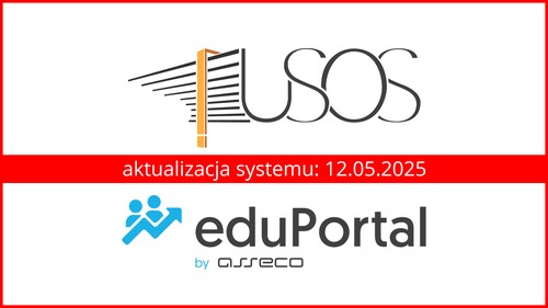Grafika informująca o aktualizacji systemów USOS i EDUPORTAL