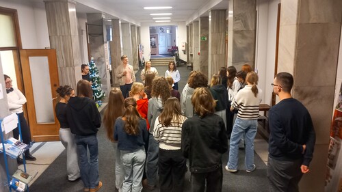 Uczniowie z III LO z wizytą na naszym Wydziale!