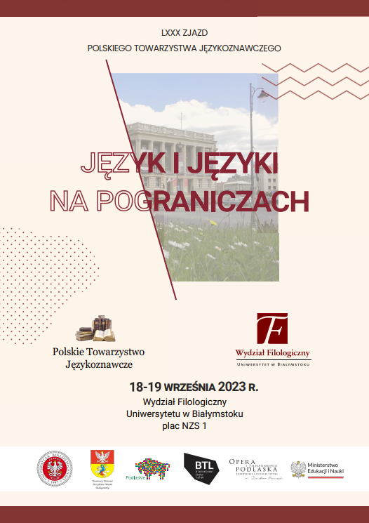 Plakat konferencji "Język  i języki pogranicza"