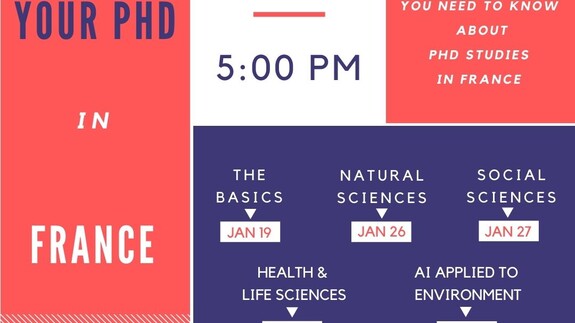 Webinar series &#8222;Your PhD in France&#8221;