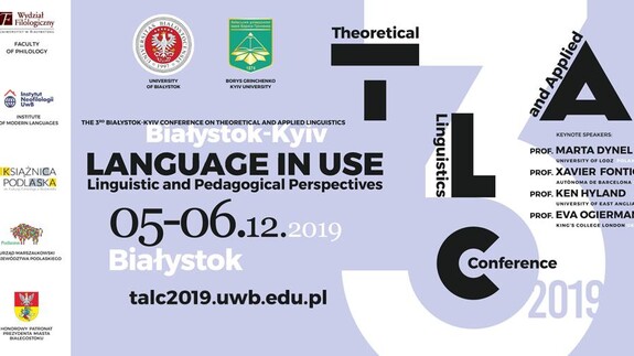 KONFERENCJA JĘZYKOZNAWCZA &#8211; TALC2019