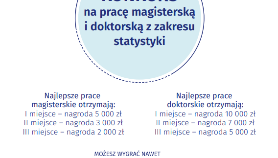 Konkurs na najlepszą pracę magisterską i doktorską z zakresu statystyki &#8211; kolejna edycja