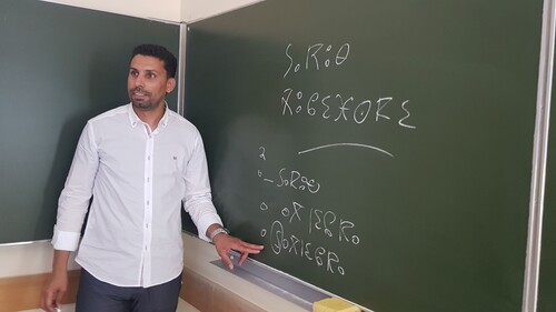 Researcher from Morocco on a academic internship at the Department of French Linguistics, University of Białystok