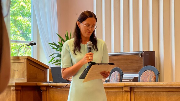 Jubileusz 42-lecia pracy Dyrektor administracyjnej mgr Bożeny Poniatowicz