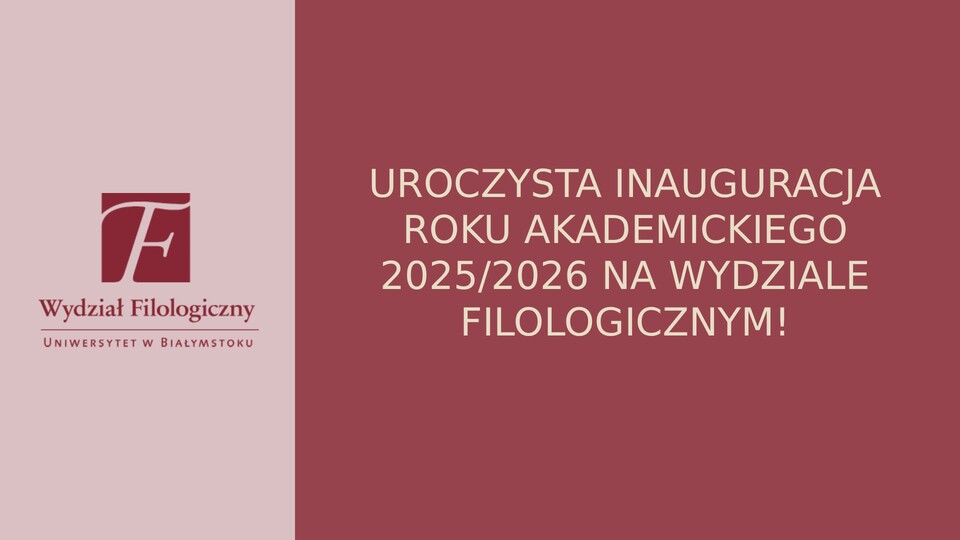 Uroczysta Inauguracja roku akademickiego 2025/2025