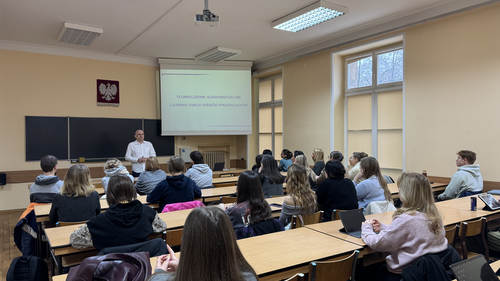 Wizyta Krzysztofa Kowalczyka na Wydziale Filologicznym