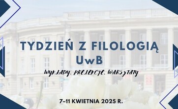 Grafika wydarzenia "Tydzień Filologii"