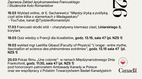 II Og&oacute;lnopolski Tydzień Romanistyki