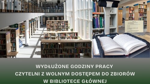 Wydłużone godziny pracy Czytelni
