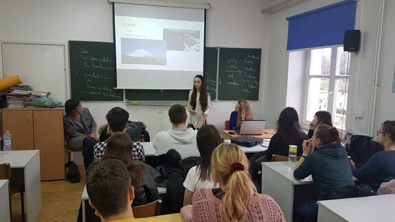 Spotkaniu ze studentkami z Hiszpanii studiującymi na Politechnice Białostockiej