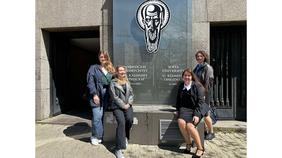 Studentki filologii rosyjskiej na praktykach